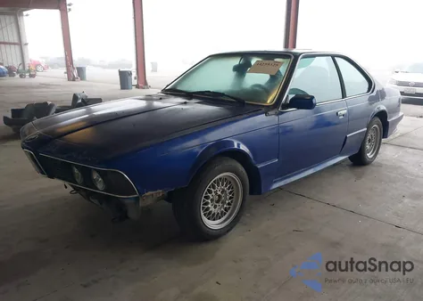 1987 BMW 635 Csi Automatic L6 z USA, uszkodzony, nr VIN WBAEC8409H3265268